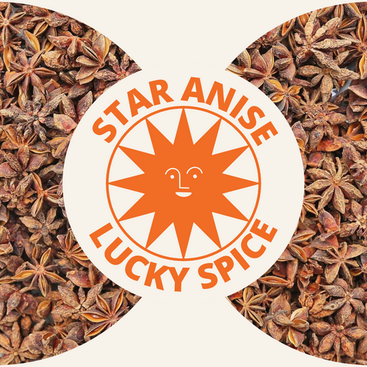 Whole Organic Star Anise Seeds with Fennel Flavor, Single-Origin Spice for Cooking and Baking Packed by Lucky Spice